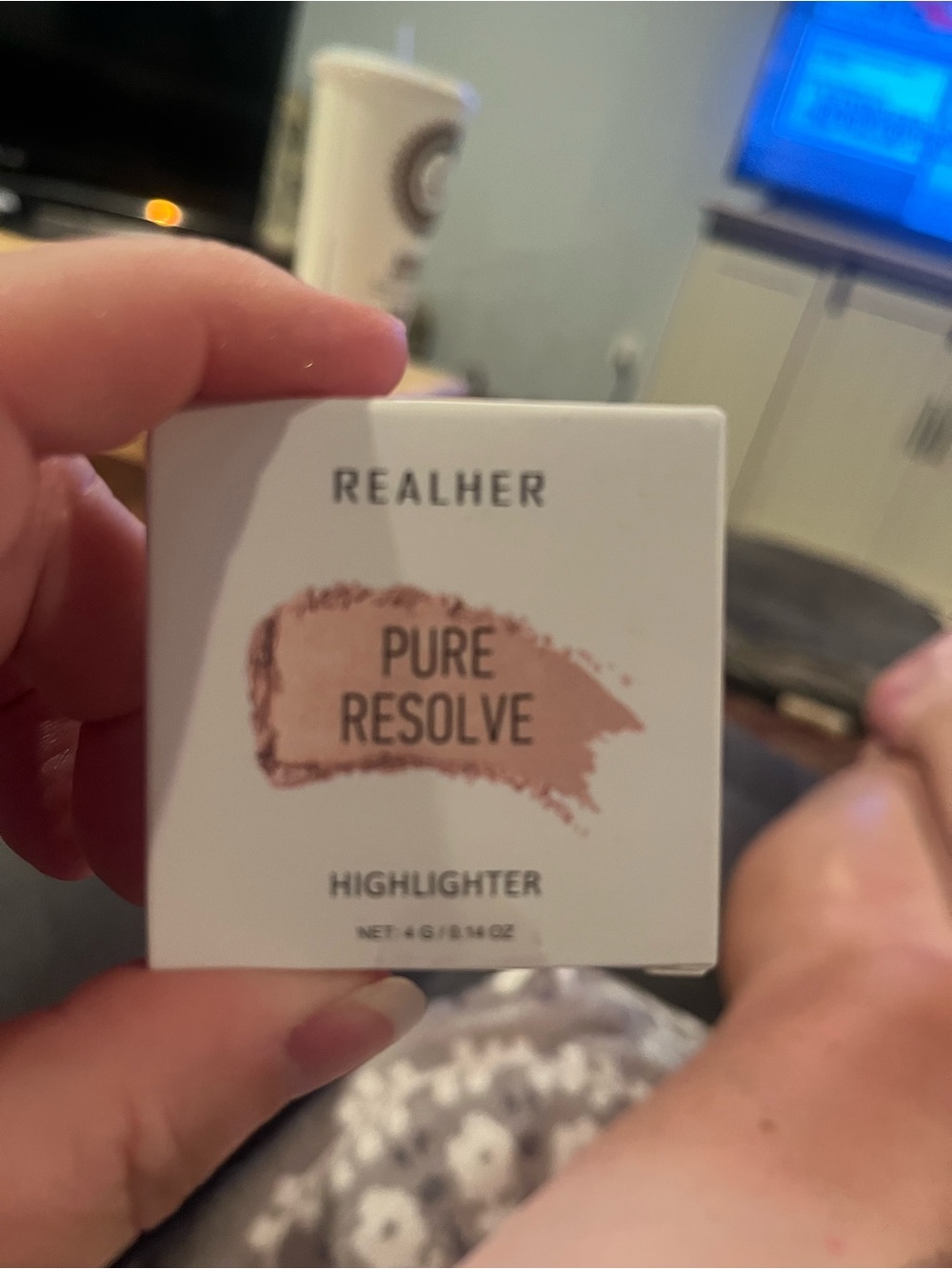 REALHER Pure Resolve Highlighter — Peach Tone Cream